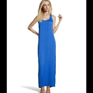 BCBGMAXAZRIA Blue Sara Sleeveless Maxi Dress